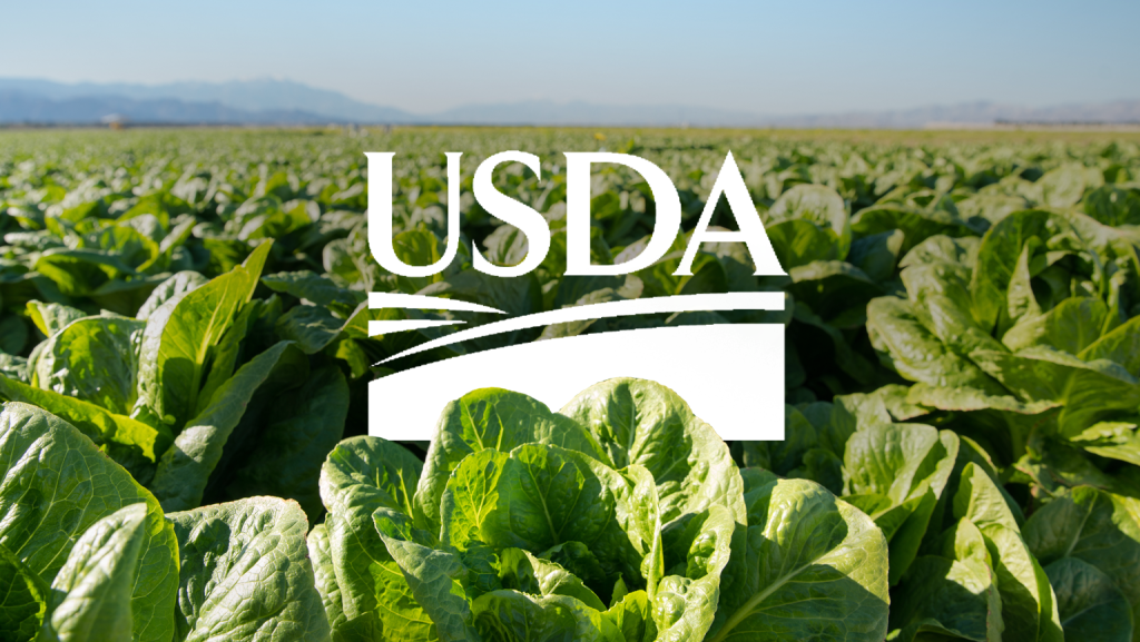 USDA logo in a field of vegetation